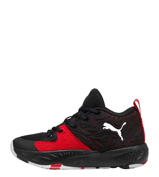 PUMA COURT PRO 3 JR 314061 06 BLACK/WHITE/RED